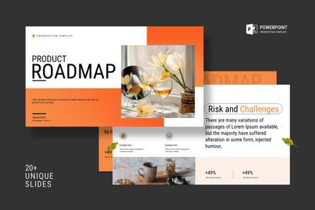 Product Roadmap Presentation Template, Templat PowerPoint, 13551, Bisnis — PoweredTemplate.com