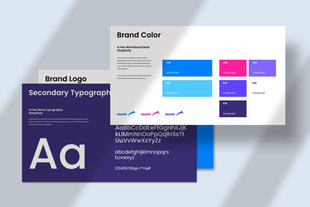 Brand Guidelines Presentation Template, Diapositiva 7, 13554, Negocios — PoweredTemplate.com