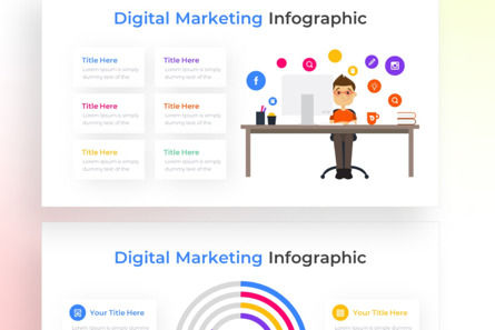 Digital Marketing PowerPoint - Infographic Template, Slide 4, 13559, Bisnis — PoweredTemplate.com