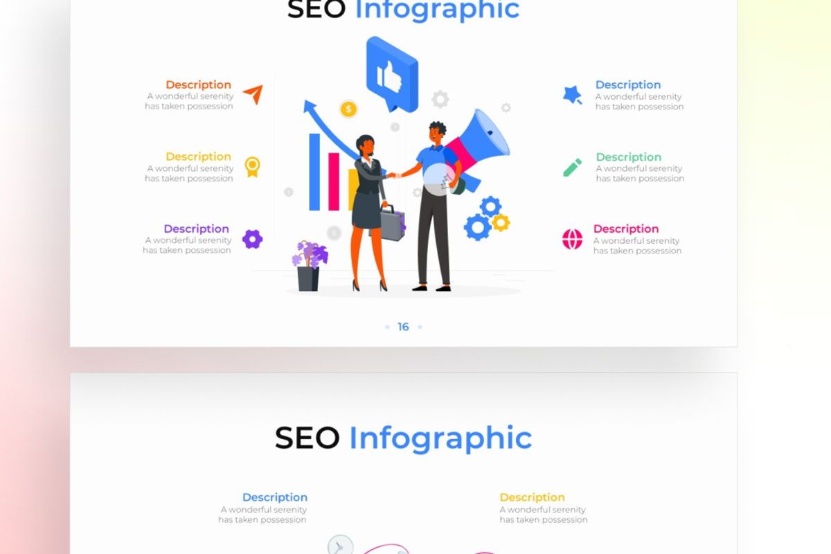 SEO PowerPoint - Infographic Template | Presentation Template 133616