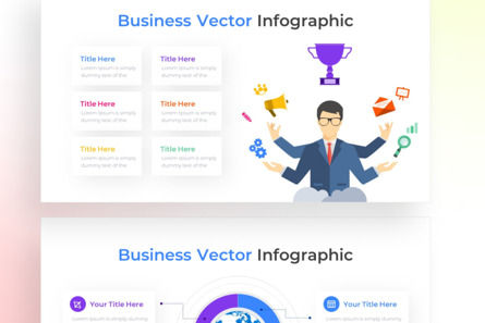 Business Vector PowerPoint - Infographic Template, Deslizar 4, 13568, Negócios — PoweredTemplate.com