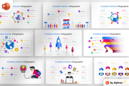Creative Vector PowerPoint - Infographic Template, PowerPoint Template, 13569, Business — PoweredTemplate.com