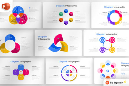 Diagram PowerPoint - Infographic Template, Plantilla de PowerPoint, 13576, Negocios — PoweredTemplate.com