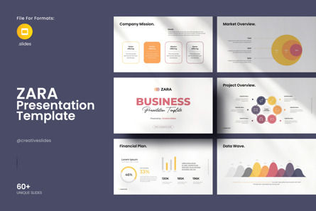 Zara Google Slides Presentation Template, Googleスライドのテーマ, 13578, ビジネス — PoweredTemplate.com