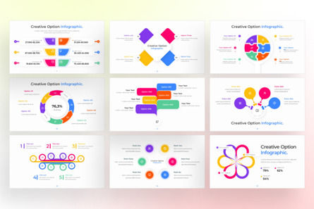 Creative Option PowerPoint - Infographic Template, Slide 3, 13581, Bisnis — PoweredTemplate.com