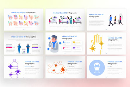 Medical Covid-19 PowerPoint - Infographic Template, 幻灯片 3, 13584, 商业 — PoweredTemplate.com
