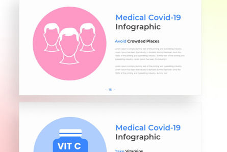 Medical Covid-19 PowerPoint - Infographic Template, 幻灯片 4, 13584, 商业 — PoweredTemplate.com