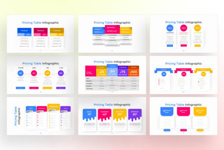 Pricing Table PowerPoint - Infographic Template, 슬라이드 3, 13586, 비즈니스 — PoweredTemplate.com