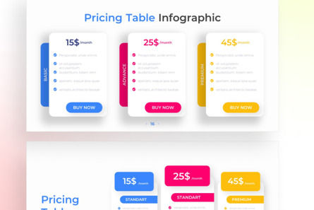 Pricing Table PowerPoint - Infographic Template, スライド 4, 13586, ビジネス — PoweredTemplate.com
