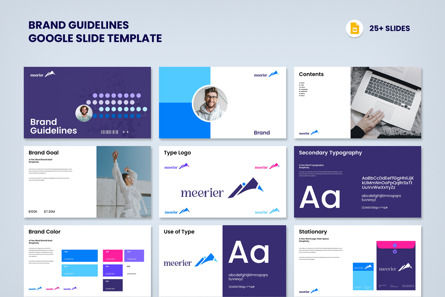 Brand Guidelines Google Slide Template, Google Slides Theme, 13587, Business — PoweredTemplate.com