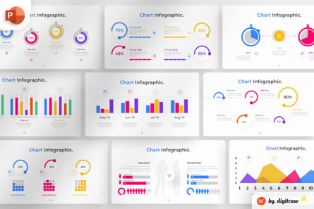 Chart PowerPoint - Infographic Template, Modello PowerPoint, 13589, Lavoro — PoweredTemplate.com
