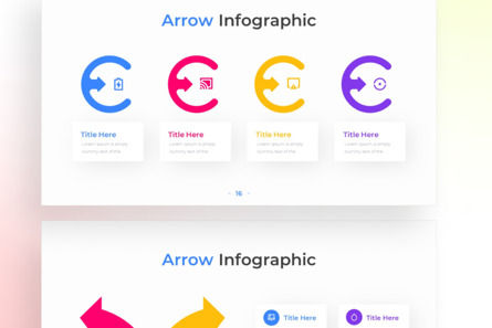 Arrow PowerPoint - Infographic Template, 幻灯片 4, 13595, 商业 — PoweredTemplate.com