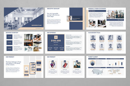 Business Plan PowerPoint Template, Diapositiva 2, 13597, Negocios — PoweredTemplate.com