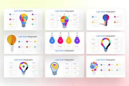 Light Bulb PowerPoint - Infographic Template, Deslizar 3, 13598, Negócios — PoweredTemplate.com
