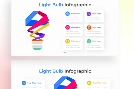 Light Bulb PowerPoint - Infographic Template, 幻灯片 4, 13598, 商业 — PoweredTemplate.com