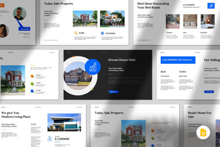Real Estate Presentation, Tema de Google Slides, 13602, Inmuebles — PoweredTemplate.com