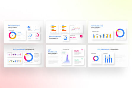 KPI DashBoard PowerPoint - Infographic Template, 슬라이드 2, 13606, 비즈니스 — PoweredTemplate.com