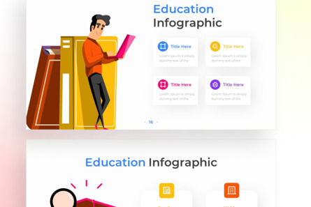 Education PowerPoint - Infographic Template, 슬라이드 4, 13609, 비즈니스 — PoweredTemplate.com