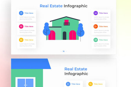 Real Estate PowerPoint - Infographic Template, 幻灯片 4, 13611, 商业 — PoweredTemplate.com