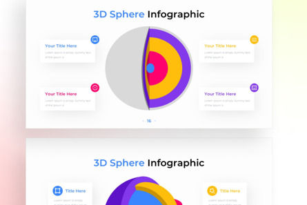 3D Sphere PowerPoint - Infographic Template, 슬라이드 4, 13612, 3D — PoweredTemplate.com