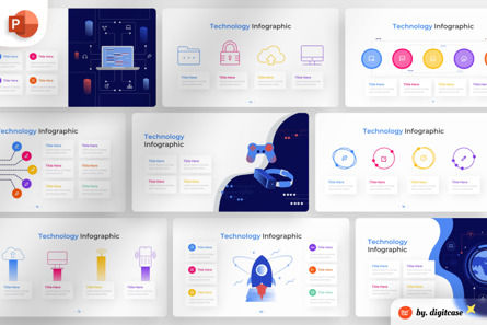 Technology PowerPoint - Infographic Template, Plantilla de PowerPoint, 13621, Negocios — PoweredTemplate.com