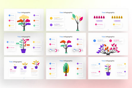 Tree PowerPoint - Infographic Template, Diapositive 3, 13622, Agriculture — PoweredTemplate.com