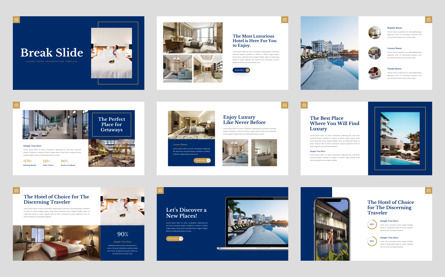 The Neuville - Luxury Hotel Powerpoint Template, 幻灯片 4, 13624, 商业 — PoweredTemplate.com
