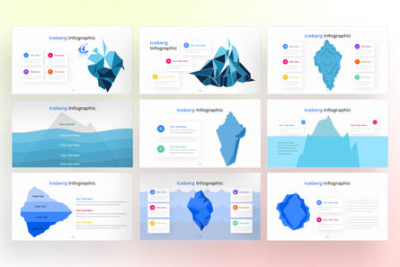 Iceberg PowerPoint - Infographic Template, Slide 3, 13627, Business — PoweredTemplate.com