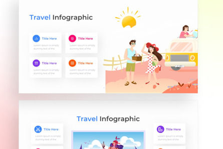 Travel PowerPoint - Infographic Template, 幻灯片 4, 13628, 商业 — PoweredTemplate.com