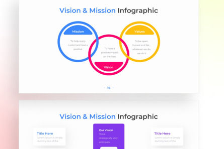 Vision Mission Infographic - PowerPoint Template, スライド 4, 13630, ビジネス — PoweredTemplate.com