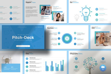 Investor Pitch Deck Keynote Presentation Template, Keynote Template, 13632, Business Concepts — PoweredTemplate.com