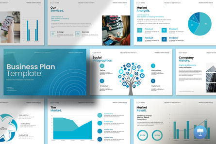 Business Plan Keynote Presentation Template, Modele Keynote, 13633, Concepts commerciaux — PoweredTemplate.com