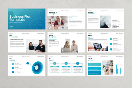 Business Plan PowerPoint Presentation Template, Diapositiva 5, 13637, Conceptos de negocio — PoweredTemplate.com