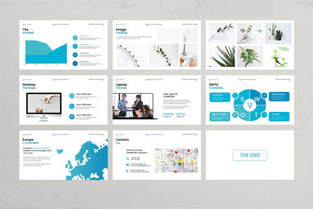 Business Plan PowerPoint Presentation Template, Slide 8, 13637, Concetti del Lavoro — PoweredTemplate.com