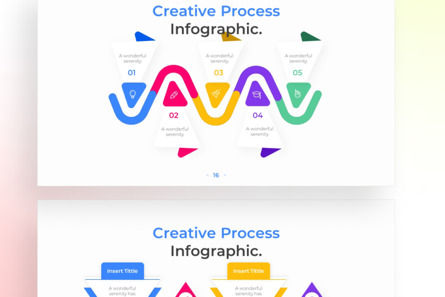 Creative Process PowerPoint - Infographic Template, Slide 4, 13638, Lavoro — PoweredTemplate.com