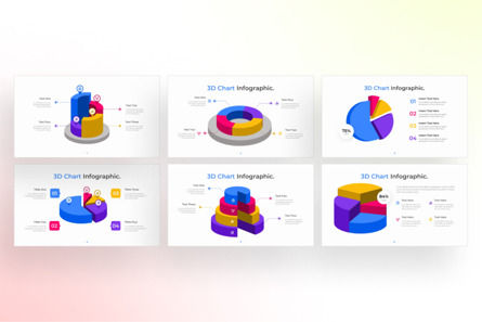 3D Chart PowerPoint - Infographic Template, Dia 2, 13640, 3D — PoweredTemplate.com
