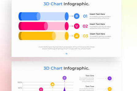 3D Chart PowerPoint - Infographic Template, Slide 4, 13640, 3D — PoweredTemplate.com