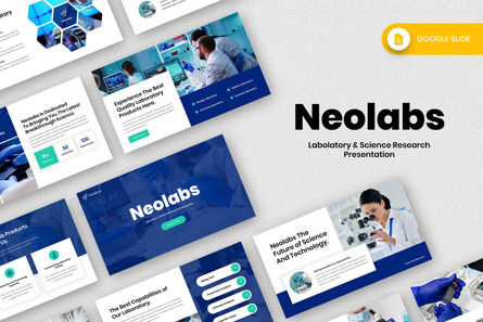 Neolabs - Labolatory Science Research Google Slide, Tema Google Slides, 13643, Bisnis — PoweredTemplate.com