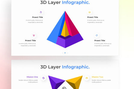 3D Layered PowerPoint - Infographic Template, 슬라이드 4, 13645, 3D — PoweredTemplate.com