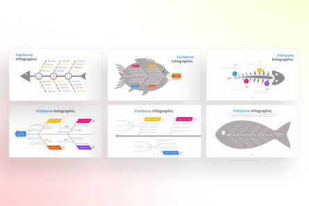 Fishbone PowerPoint - Infographic Template, Deslizar 2, 13646, Negócios — PoweredTemplate.com