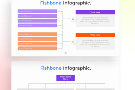 Fishbone PowerPoint - Infographic Template, Deslizar 4, 13646, Negócios — PoweredTemplate.com