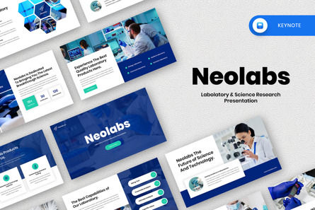 Neolabs - Labolatory Science Research Keynote, Apple Keynote 템플릿, 13647, 비즈니스 — PoweredTemplate.com