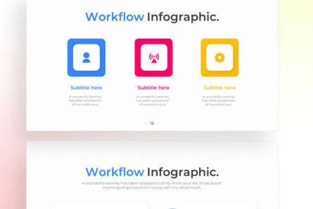 Workflow PowerPoint - Infographic Template, Slide 4, 13650, Lavoro — PoweredTemplate.com