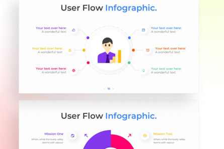 User Flow PowerPoint - Infographic Template, スライド 4, 13651, ビジネス — PoweredTemplate.com