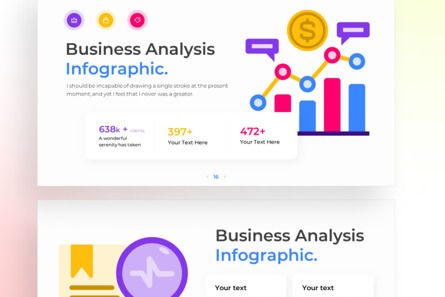 Business Analysis PowerPoint - Infographic Template, Deslizar 4, 13653, Negócios — PoweredTemplate.com