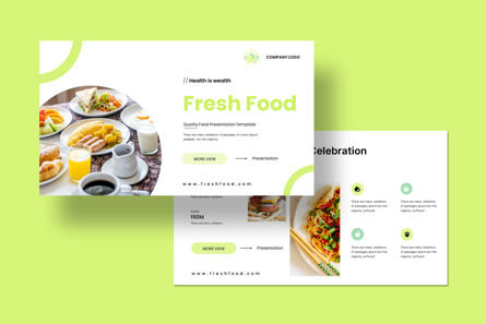Fresh Food Presentation Template, Slide 3, 13657, Food & Beverage — PoweredTemplate.com