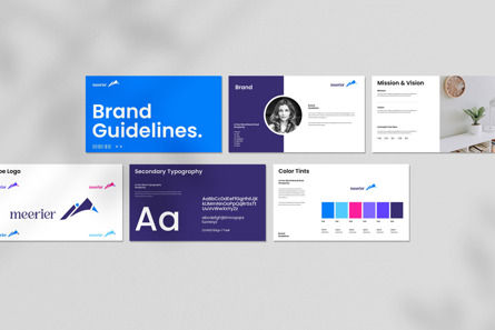 Brand Guidelines Presentation Template, Diapositiva 4, 13658, Negocios — PoweredTemplate.com