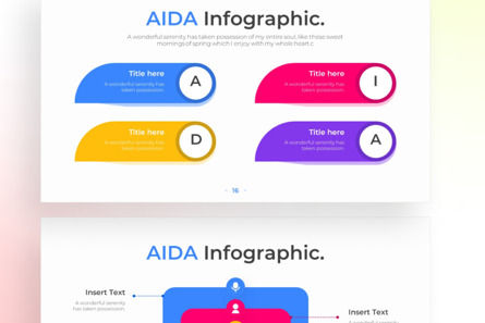 AIDA PowerPoint - Infographic Template, Deslizar 4, 13661, Negócios — PoweredTemplate.com