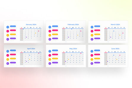 2024 Calendar PowerPoint - Infographic Template, 幻灯片 2, 13667, 商业 — PoweredTemplate.com