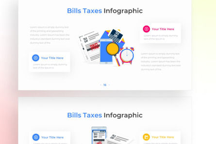 Bill Taxes PowerPoint - Infographic Template, Folie 4, 13668, Business — PoweredTemplate.com